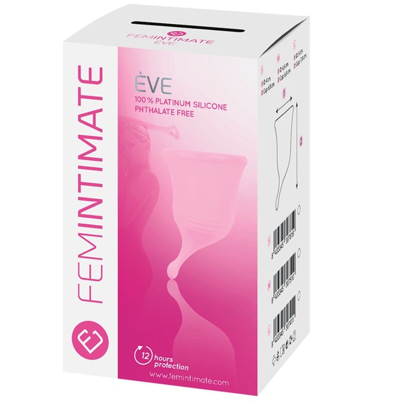 FEMINTIMATE - EVE NEUE MENSTRUATIONSTASSE AUS SILIKON - GRÖSSE M