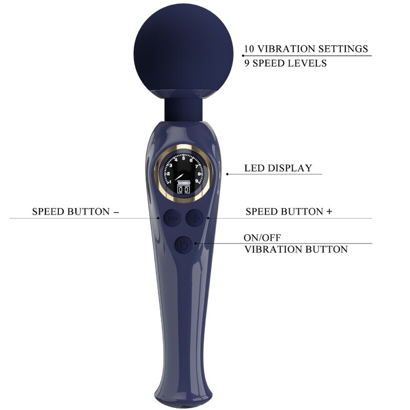PRETTY LOVE - SKYLER Sensory Device WAND BLUE