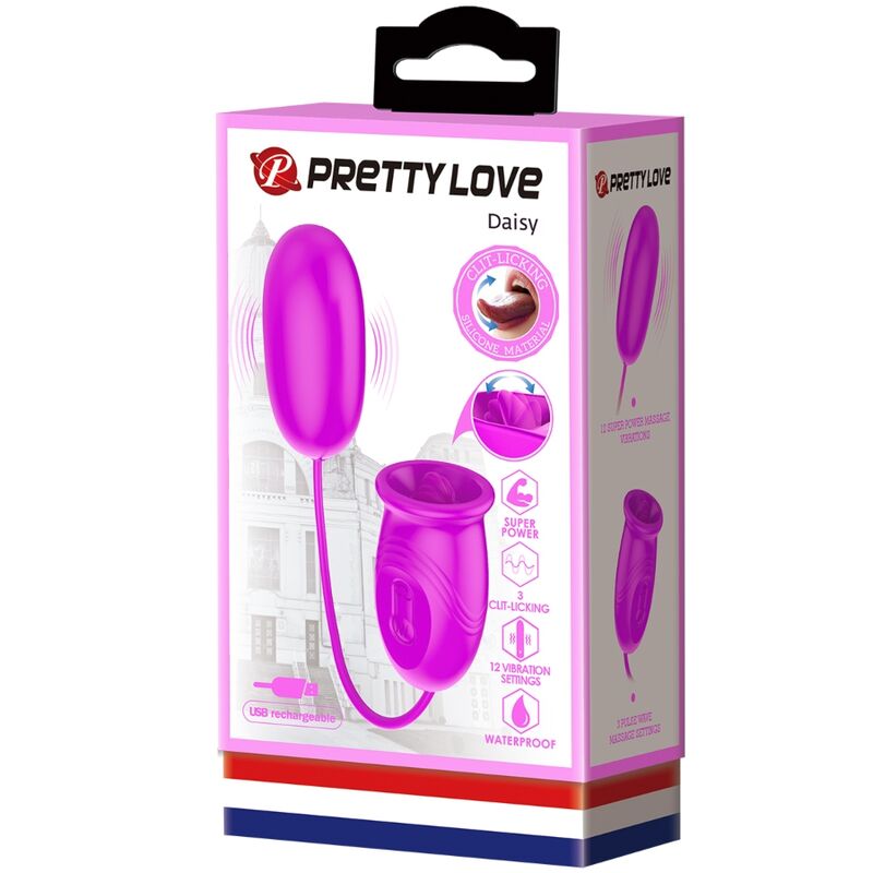 PRETTY LOVE - DAISY DUAL EGG RECHARGEABLE Sensorgerät LILA