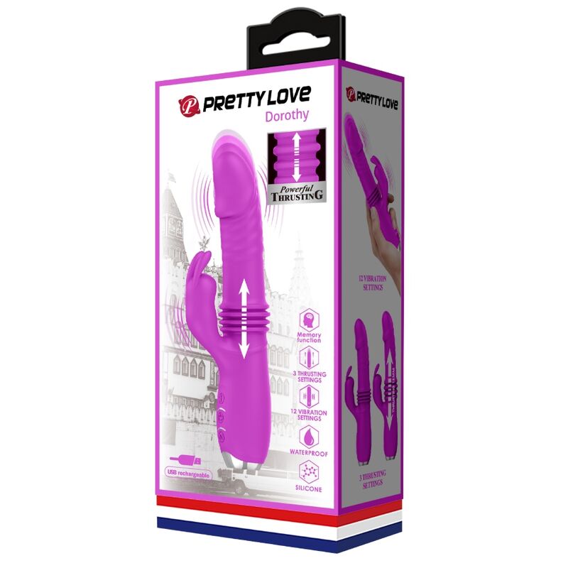 PRETTY LOVE - DOROTHY PURPLE RECHARGEABLE RABBIT Sensory Device