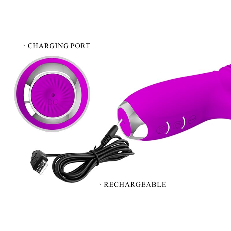 PRETTY LOVE - DOROTHY PURPLE RECHARGEABLE RABBIT Sensory Device