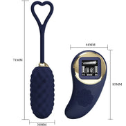 PRETTY LOVE - VIVIAN BLUE VIBRIERENDES EI MIT FERNBEDIENUNG