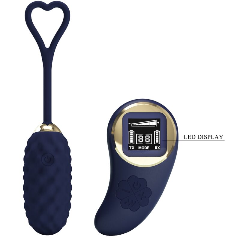 PRETTY LOVE - VIVIAN BLUE VIBRIERENDES EI MIT FERNBEDIENUNG