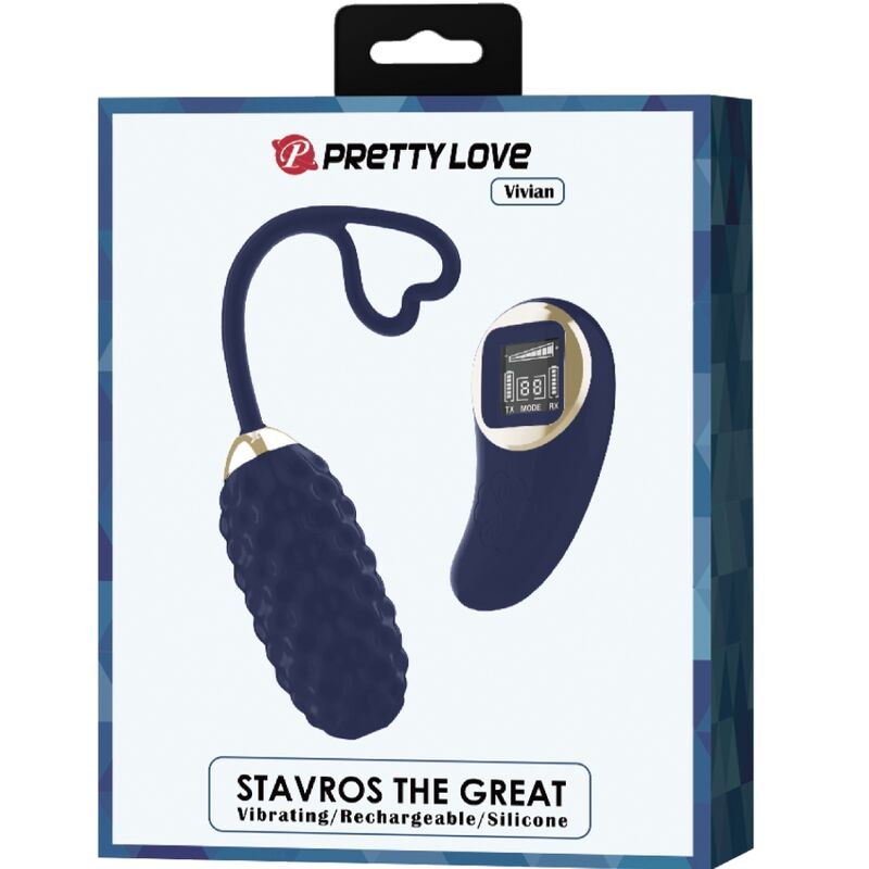 PRETTY LOVE - VIVIAN BLUE VIBRIERENDES EI MIT FERNBEDIENUNG