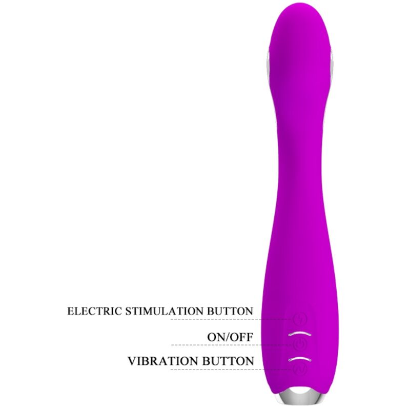 PRETTY LOVE - HECTOR WIEDERAUFLADBARES ELEKTROSCHOCK-Sinnesgerät WASSERDICHT VIOLETT