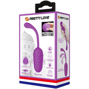 PRETTY LOVE - VIBRIERENDES EI MIT LILA WIEDERAUFLADBARER MEERESSTRUKTUR