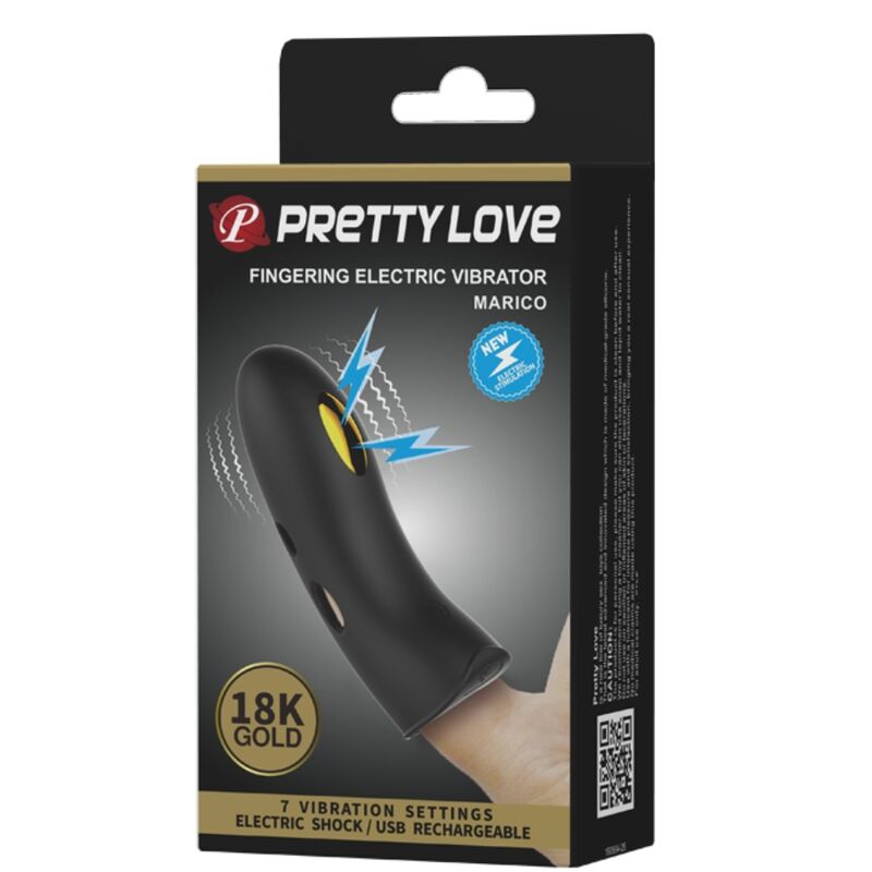 PRETTY LOVE - MARICO BLACK ELEKTRO-STIMULATOR FINGERÜBERZUG