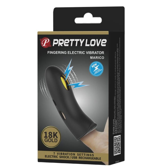 PRETTY LOVE - MARICO BLACK ELEKTRO-STIMULATOR FINGERÜBERZUG