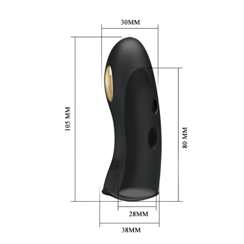 PRETTY LOVE - MARICO BLACK ELEKTRO-STIMULATOR FINGERÜBERZUG