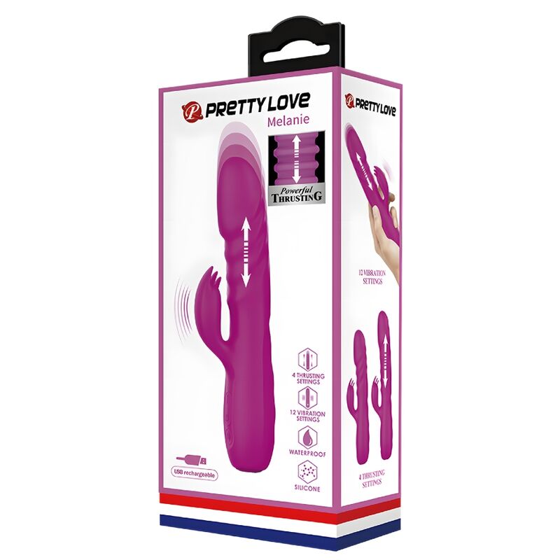 PRETTY LOVE - MELANIE PURPLE RECHARGEABLE RABBIT Sensorisches Gerät