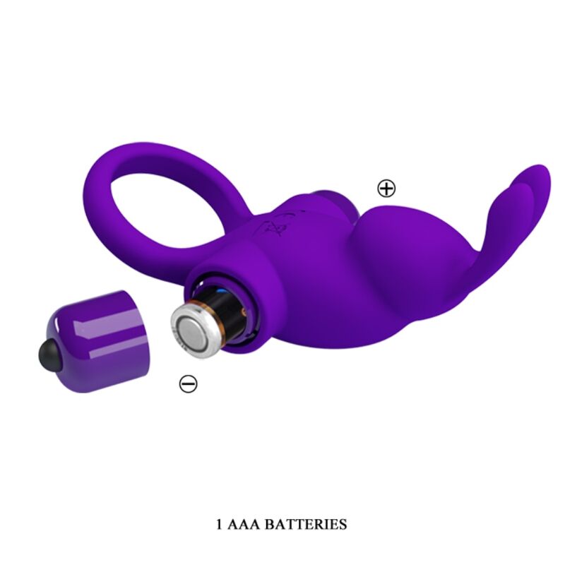 PRETTY LOVE - Sensory Device RING I RABBIT FOR PURPLE PENIS
