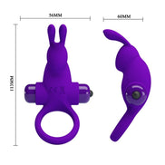 PRETTY LOVE - Sensory Device RING I RABBIT FOR PURPLE PENIS