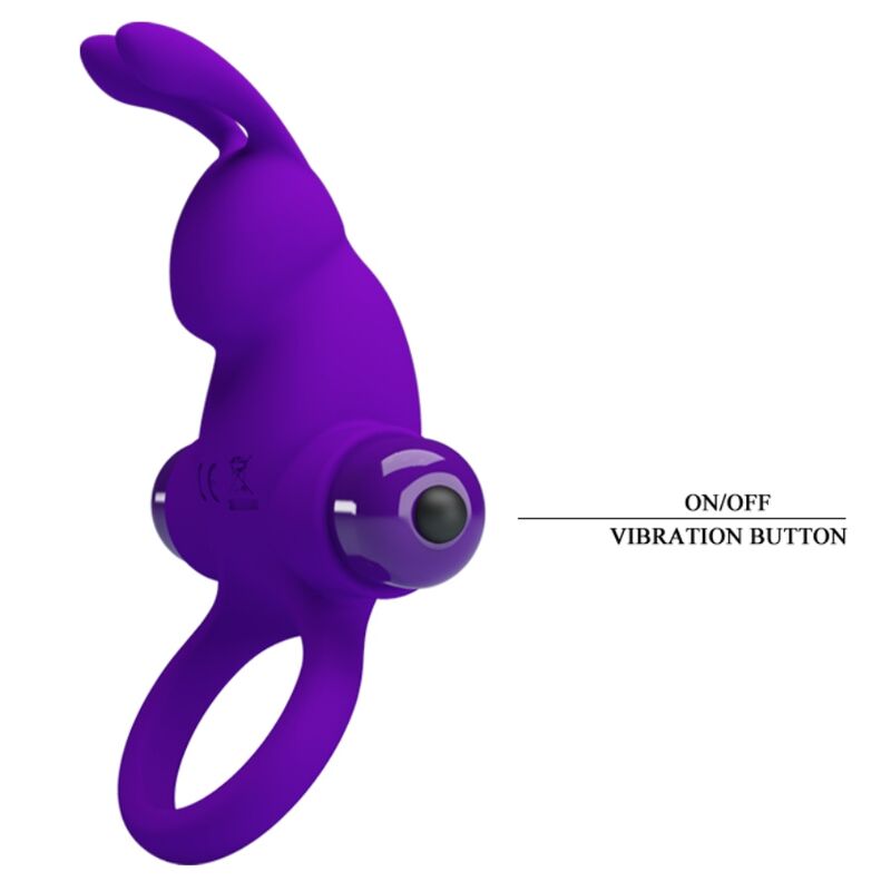 PRETTY LOVE - Sensory Device RING I RABBIT FOR PURPLE PENIS