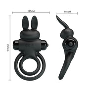 PRETTY LOVE - Sensory Device III RABBIT RING FOR BLACK PENIS