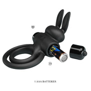PRETTY LOVE - Sensory Device III RABBIT RING FOR BLACK PENIS