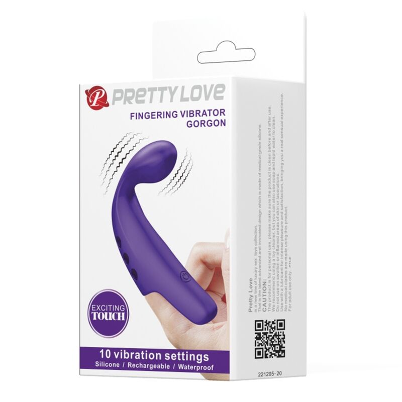 PRETTY LOVE - GORGON PURPLE RECHARGEABLE FINGER Sensory Device
