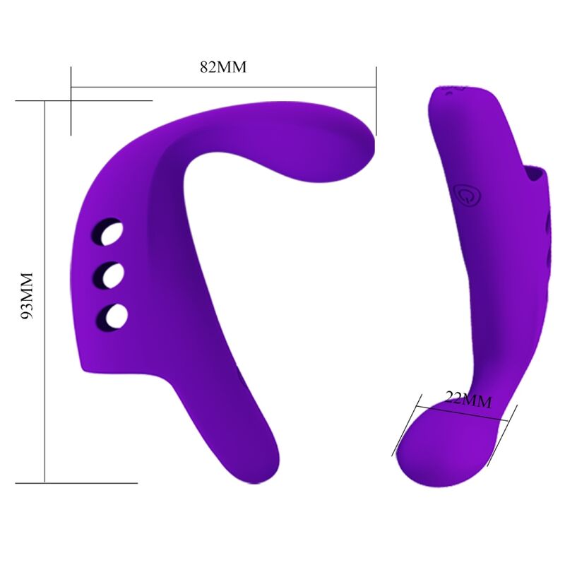 PRETTY LOVE - GORGON PURPLE RECHARGEABLE FINGER Sensory Device