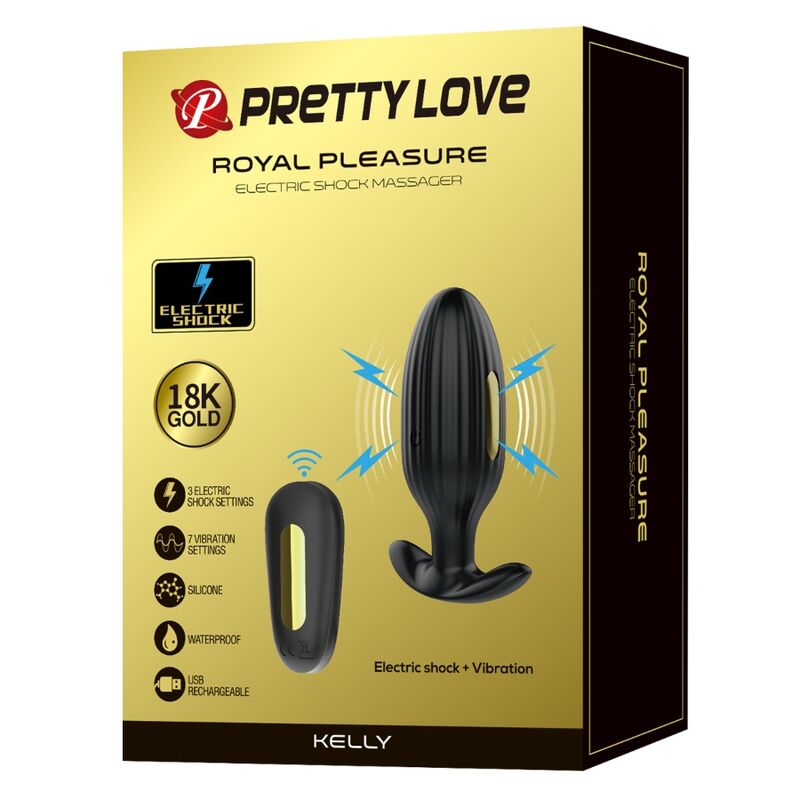 PRETTY LOVE - KELLY PLUG ANAL RECHARGEABLE Sensory Device SCHWARZ