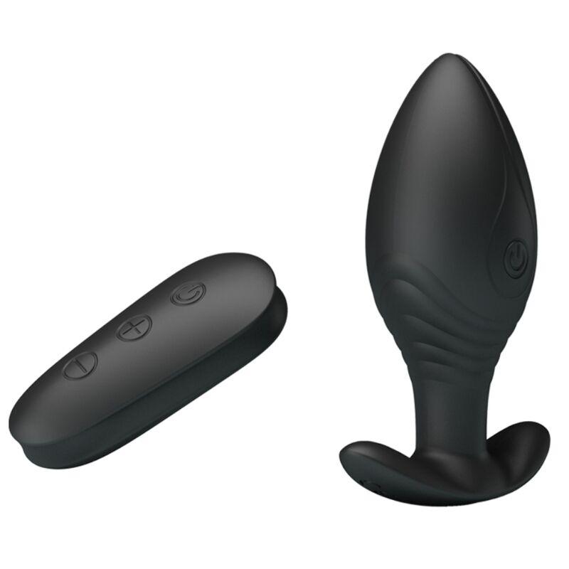 PRETTY LOVE - REGINA ANAL PLUG RECHARGEABLE Sensory Device BLACK