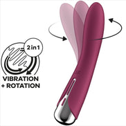 SATISFYER - SPINNING VIBE 1 G-SPOT ROTATOR Sensory Device RED