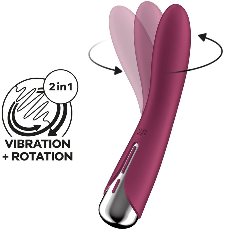 SATISFYER - SPINNING VIBE 1 G-SPOT ROTATOR Sensory Device RED