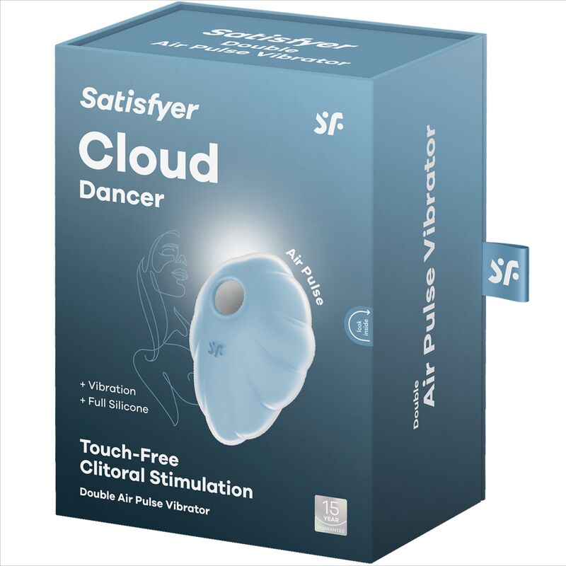SATISFYER - CLOUD DANCER GREEN AIR PULSE Sensory Device