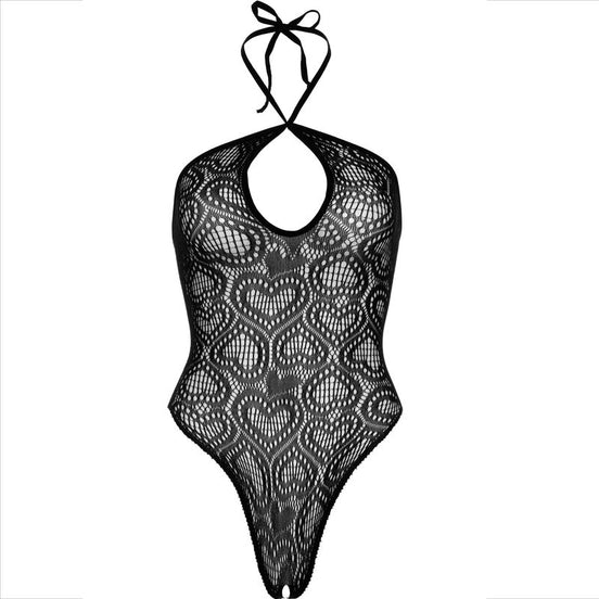 LEG AVENUE - BODY NAHTLOS NECKHOLDER SCHWARZ