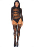 LEG AVENUE - 2 PIECE SET BODY AND THIGH