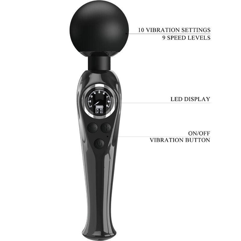 PRETTY LOVE - SKYLER Sensory Device WAND BLACK