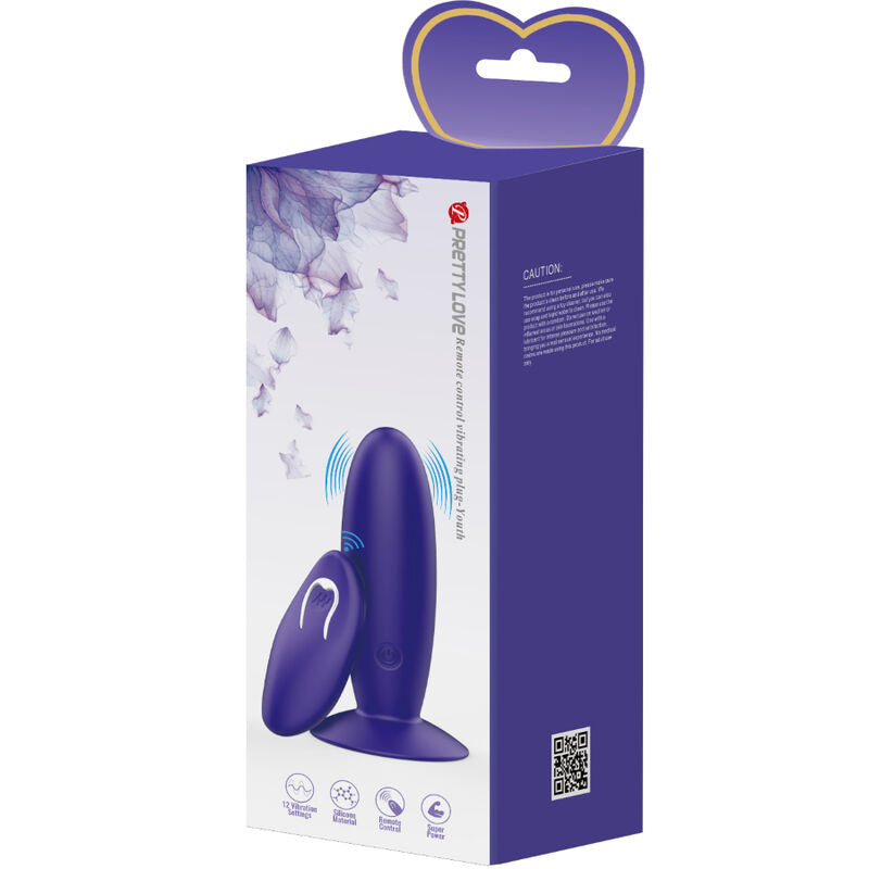 PRETTY LOVE - YOUTH PLUG ANAL Sensory Device FERNBEDIENUNG VIOLET