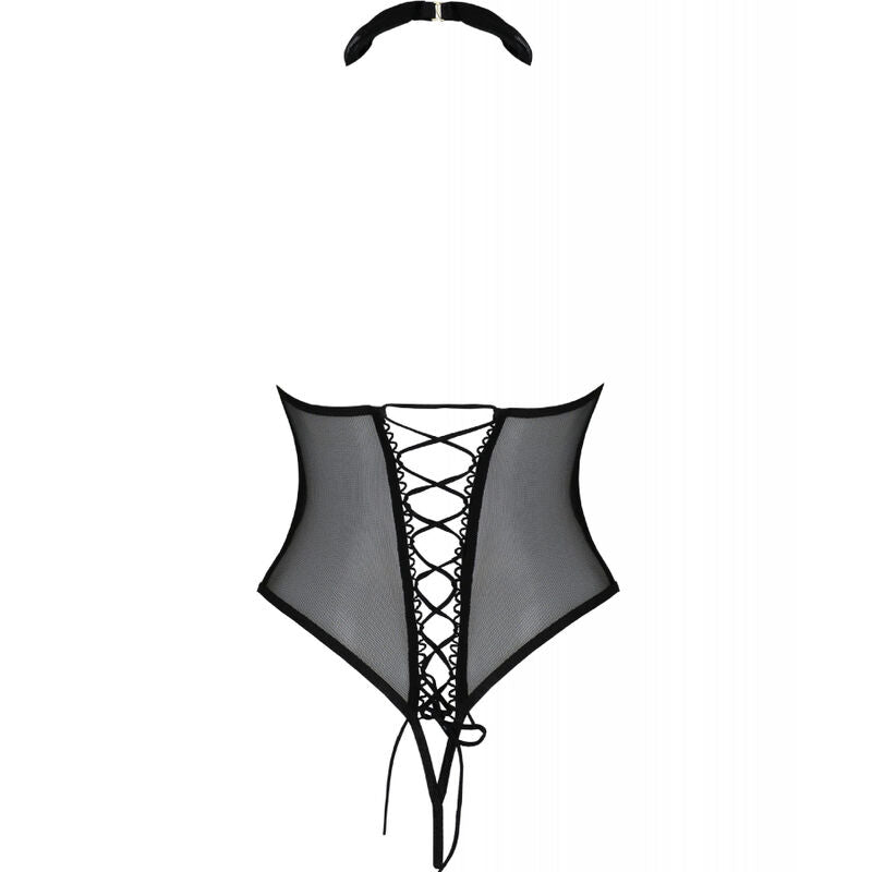 SENSUAL OPEN BODYSUIT BLACK