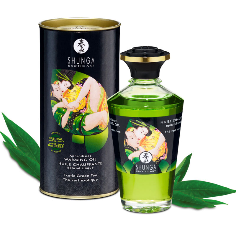SHUNGA – BIO-GRÜNTEE WÄRME-MASSAGEÖL 100 ML