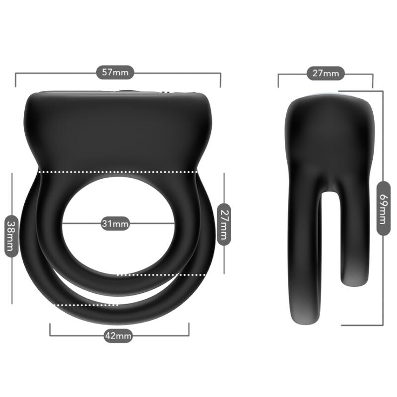 ARMONY - DOUBLE RING Sensory Device BLACK