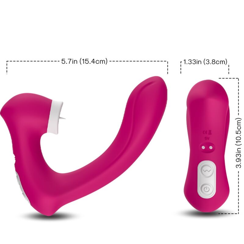 ARMONY - SECRETKISS LECKENDER VIBRIERENDER KLITORIS- & Sensorik-Stimulator GEBOGEN FUCHSIA