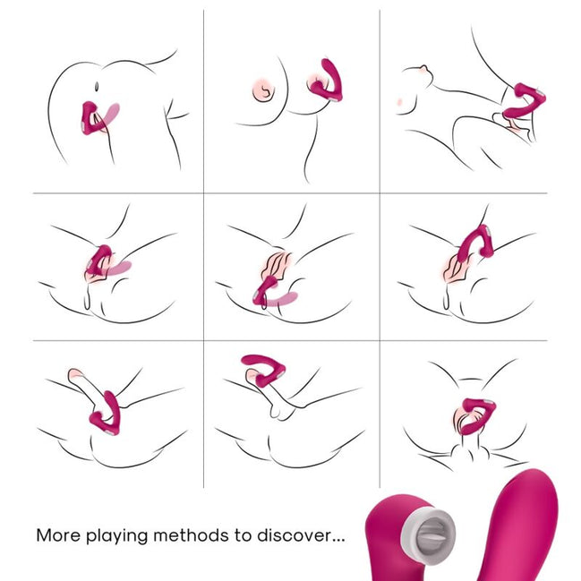 ARMONY - SECRETKISS LECKENDER VIBRIERENDER KLITORIS- & Sensorik-Stimulator GEBOGEN FUCHSIA