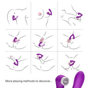 ARMONY - SECRETKISS LECKENDER VIBRIERENDER KLITORIS- & Sensorik-Stimulator GEBOGEN VIOLETT