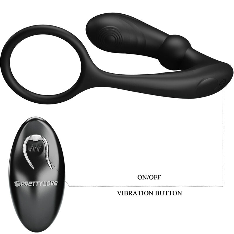 PRETTY LOVE - WARREN BLACK ANAL RING & Sensory Device