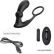 PRETTY LOVE - WARREN BLACK ANAL RING & Sensory Device