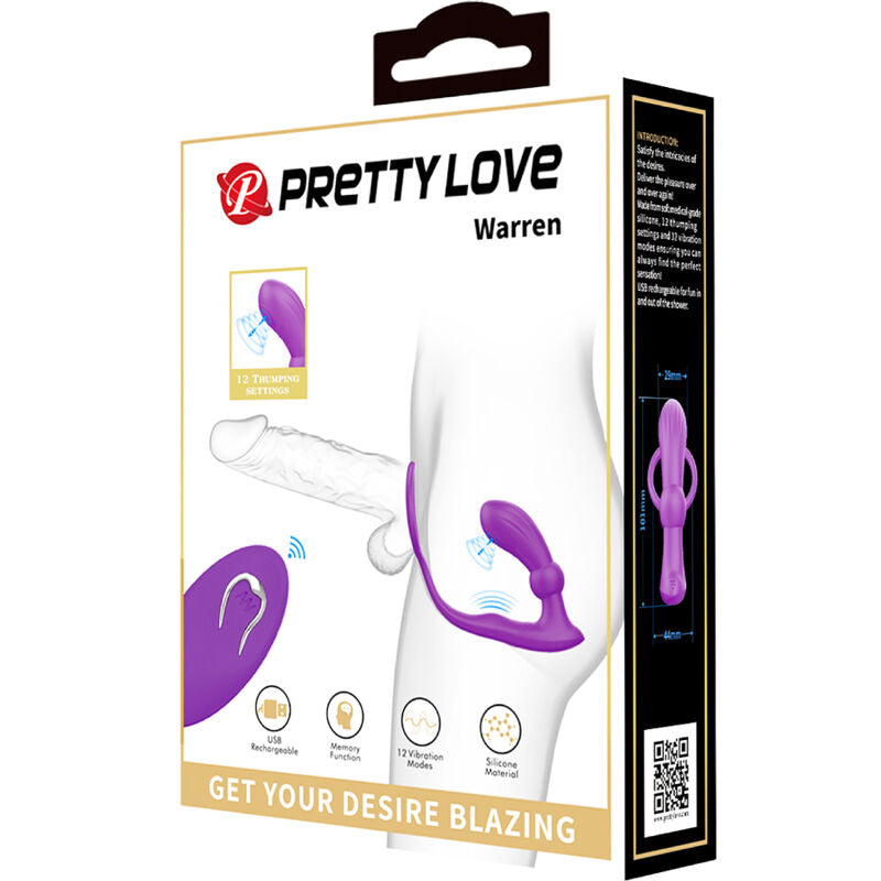 PRETTY LOVE - WARREN VIOLET ANAL RING & Sensory Device