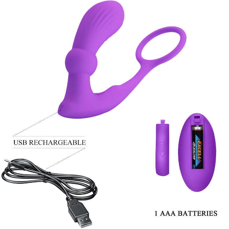 PRETTY LOVE - WARREN VIOLET ANAL RING & Sensory Device