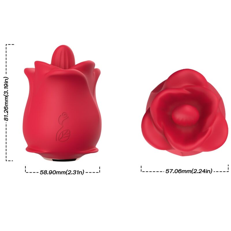 ARMONY - ROSE 10 MODES LICKING CLIT Sensory Device RED