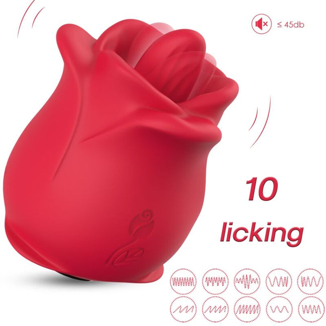 ARMONY - ROSE 10 MODES LICKING CLIT Sensory Device RED