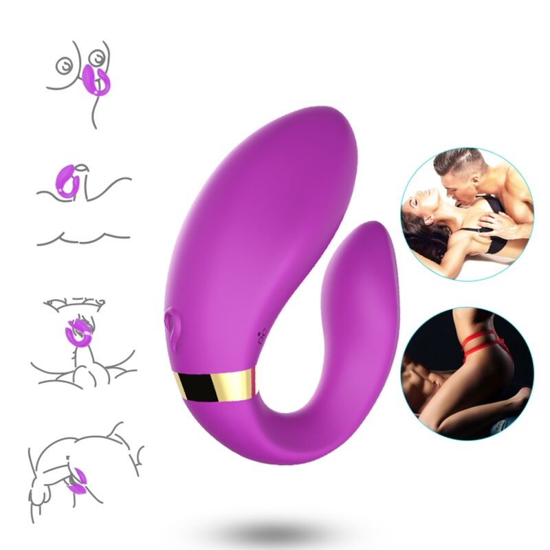 ARMONY - CRESCENT Sensory Device FOR COUPLES REMOTE CONTROL PURPLE