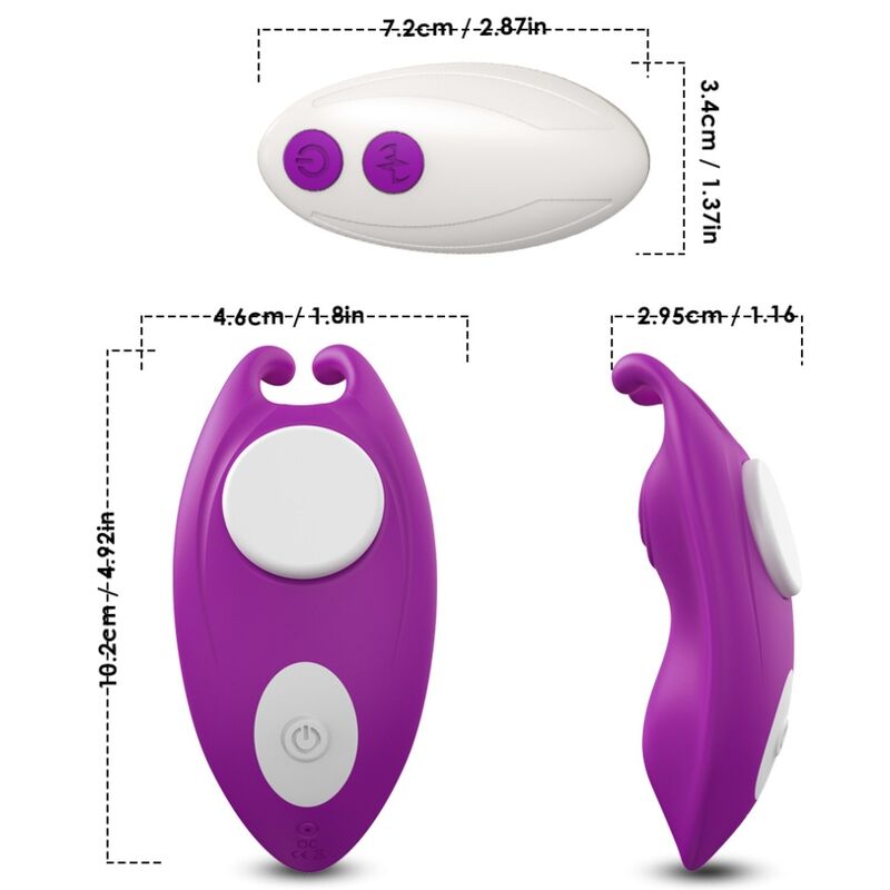 ARMONY - HONEYBEE WEARABLE PANTIES Sensory Device G-SPOT REMOTE CONTROL PURPLE