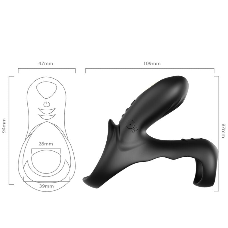 ARMONY - RANGER DOUBLE Sensorgerät RING FÜR PAARE SCHWARZ