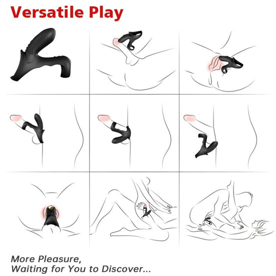 ARMONY - RANGER DOUBLE Sensorgerät RING FÜR PAARE SCHWARZ