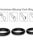 ARMONY - TRIPLE SILICONE RING BLACK