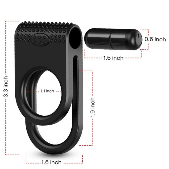 ARMONY - TWINS DOUBLE Sensory Device RING FÜR PAARE SCHWARZ