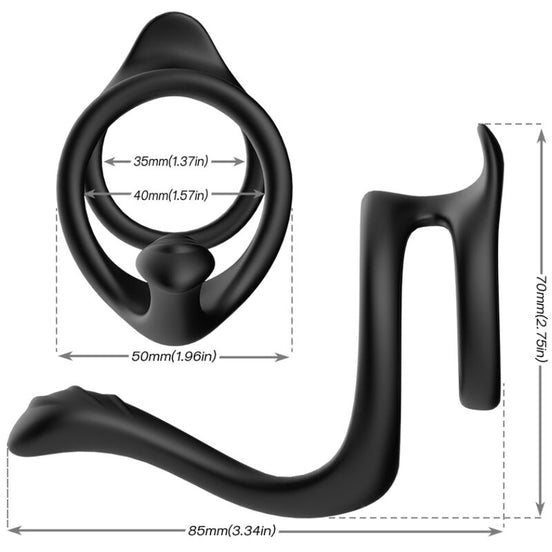 ARMONY - TAIL DOUBLE ANALRING SCHWARZ
