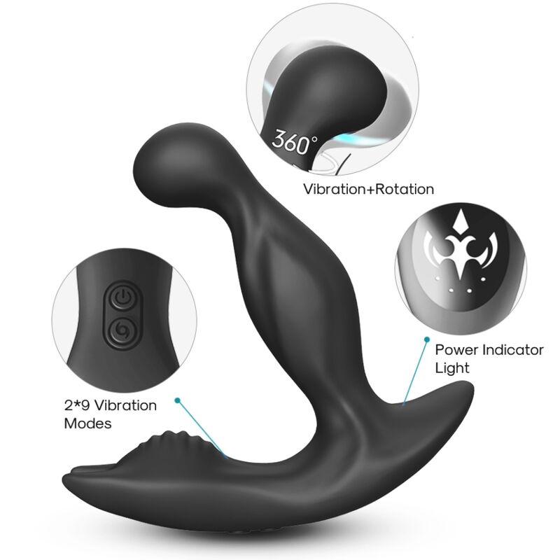 ARMONY - BAT KING Sensorgerät ANAL PROSTATA ROTATOR FERNBEDIENUNG SCHWARZ